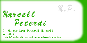 marcell peterdi business card